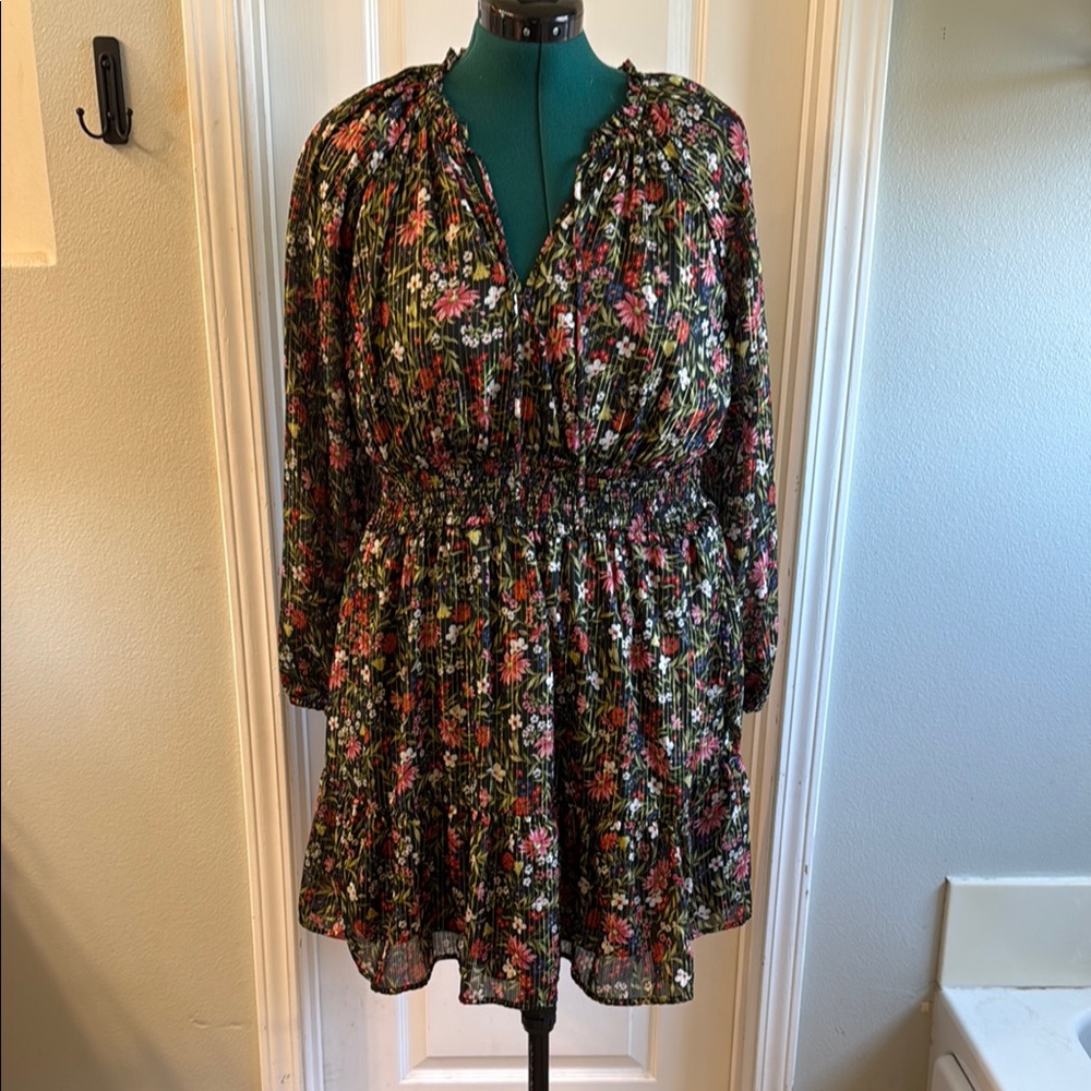 Old Navy Black Ruffled Tiered Dress